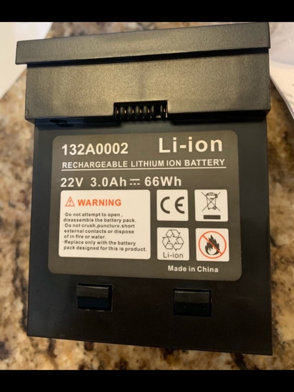 New! Rechargeable Li-ion battery 22V, 3.0Ah, 66Wh capacity replacement Battery. - Picture 2 of 6
